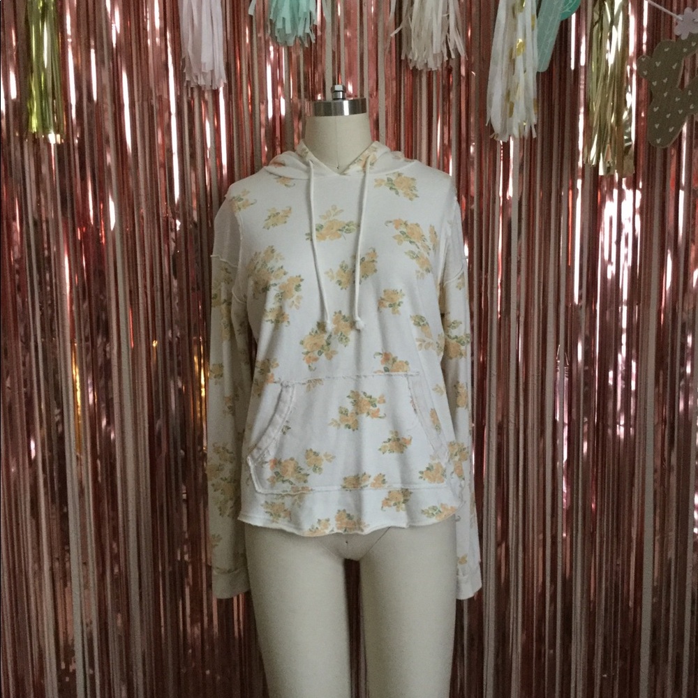 Kirra Yellow Floral Hoodie